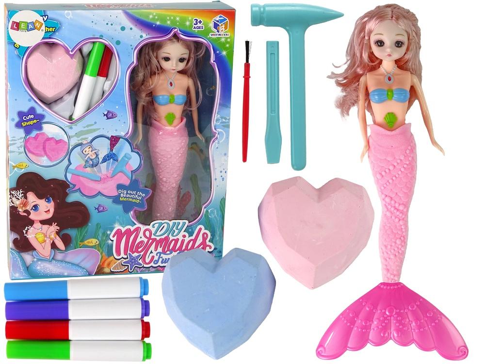 DIY Mermaid Pink Treasures: Mal, grav ut og oppdag!