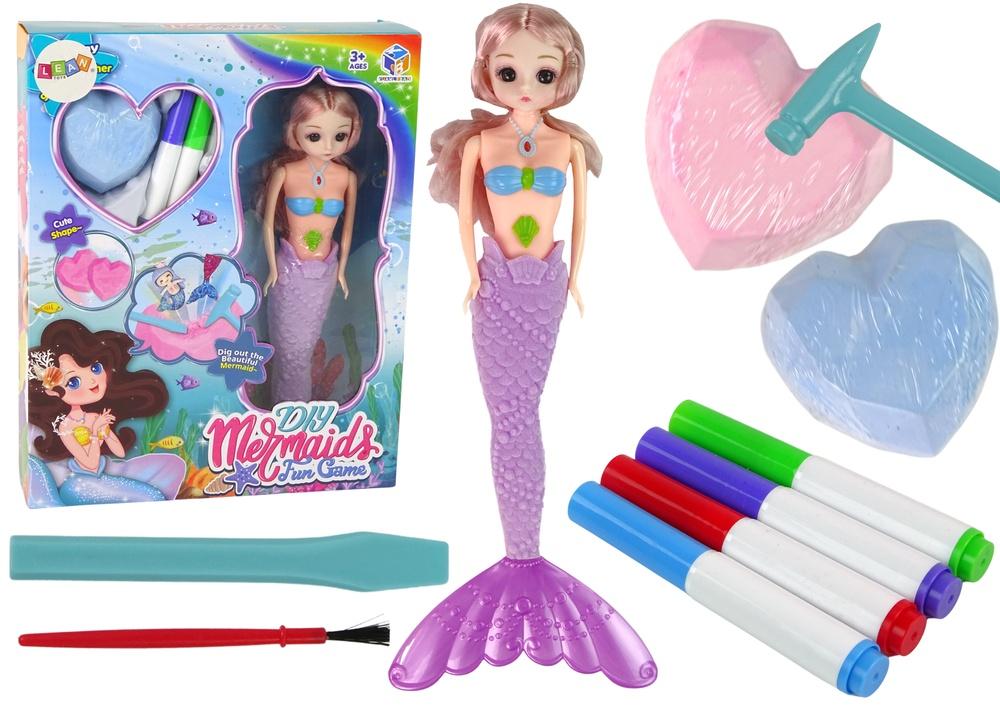 DIY Mermaid Treasure Kit: Grav, mal og lek!