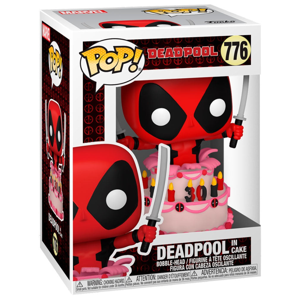 Deadpool 30-årsjubileumsfigur med tårttillbehör