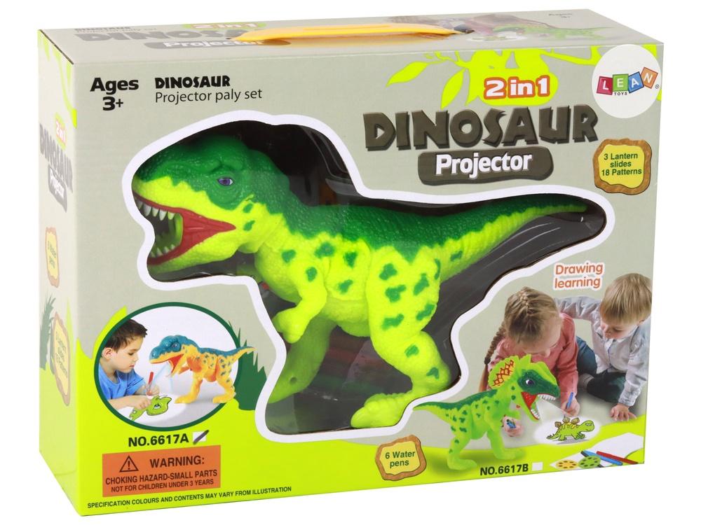 Dinosaur Projector Kit: Måla 18 roliga bilder med 6 markörer