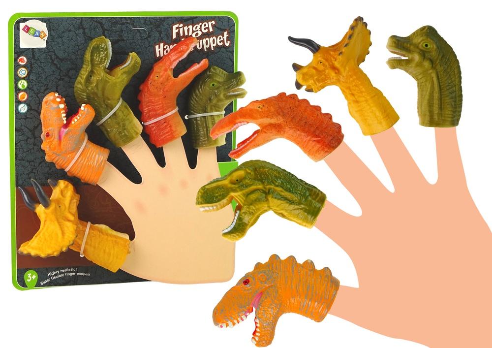 Dinosaur Finger Puppets 5 stk - Morsom og lærerik leketid