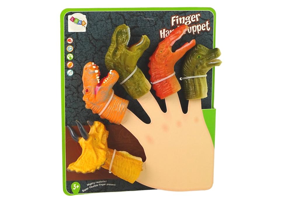 Dinosaur Finger Puppets 5 stk - Sjov &amp; lærerig legetid