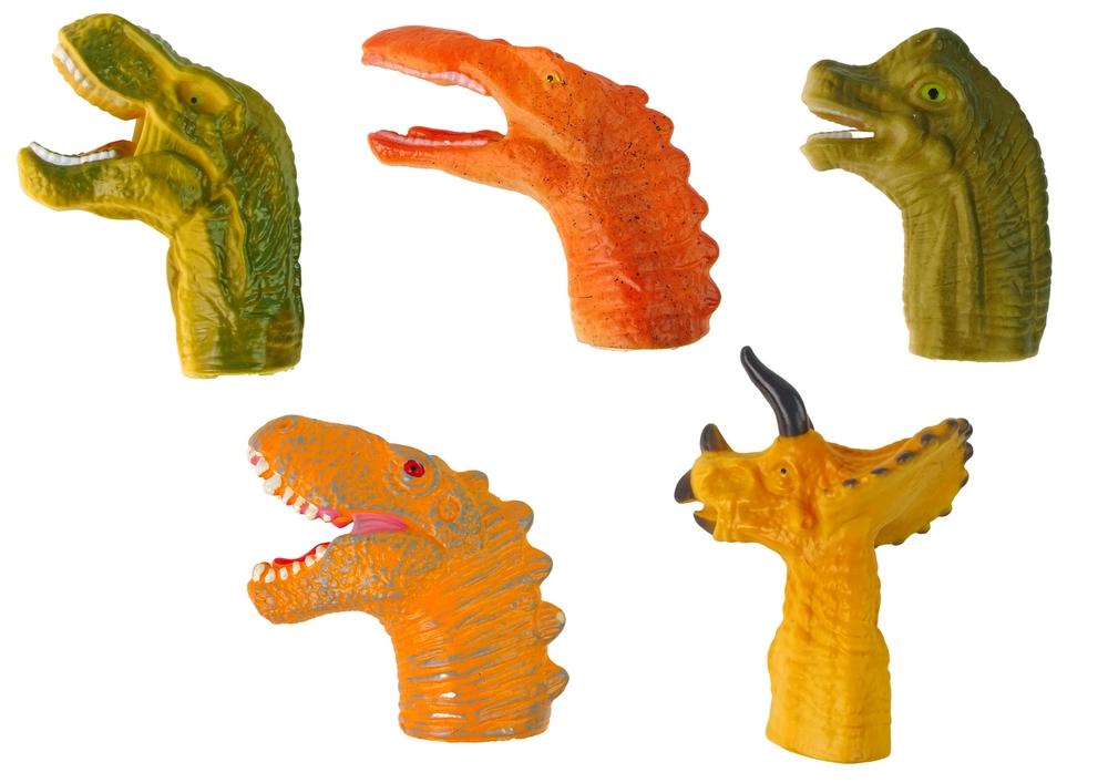 Dinosaur Finger Puppets 5 stk - Morsom og lærerik leketid