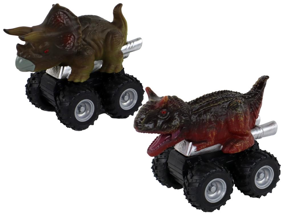 Dinosaurbiler: Friction Drive, flere arter og farver 