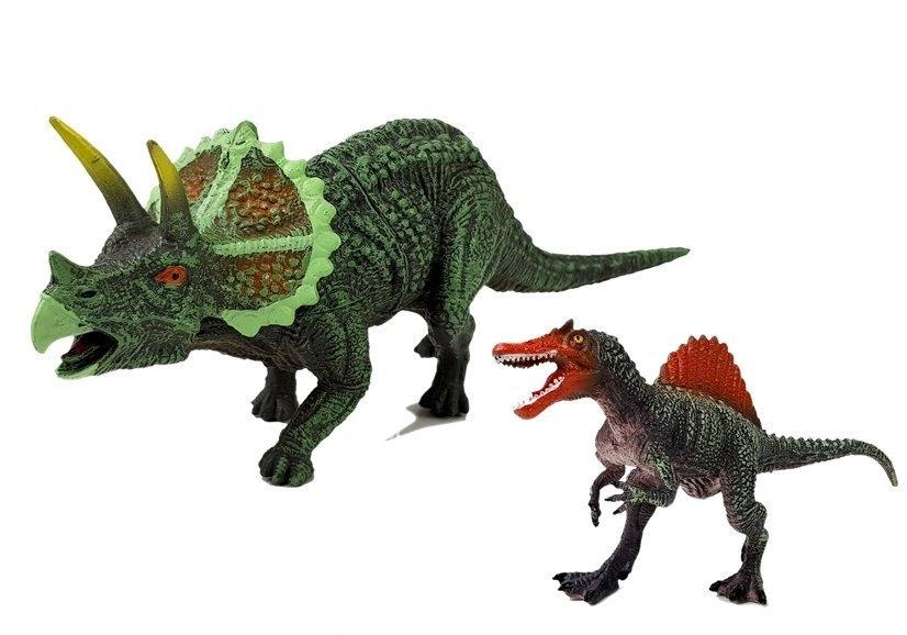 Dinosaurfigursett: Spinosaurus &amp; Triceratops for barn