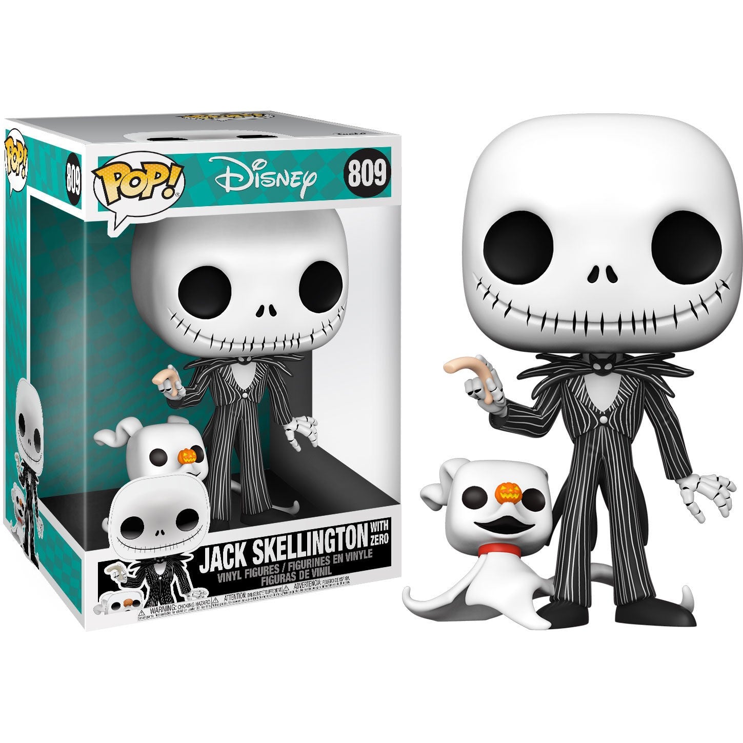 Disney Nightmare Before Christmas Jack med Zero 25cm figur