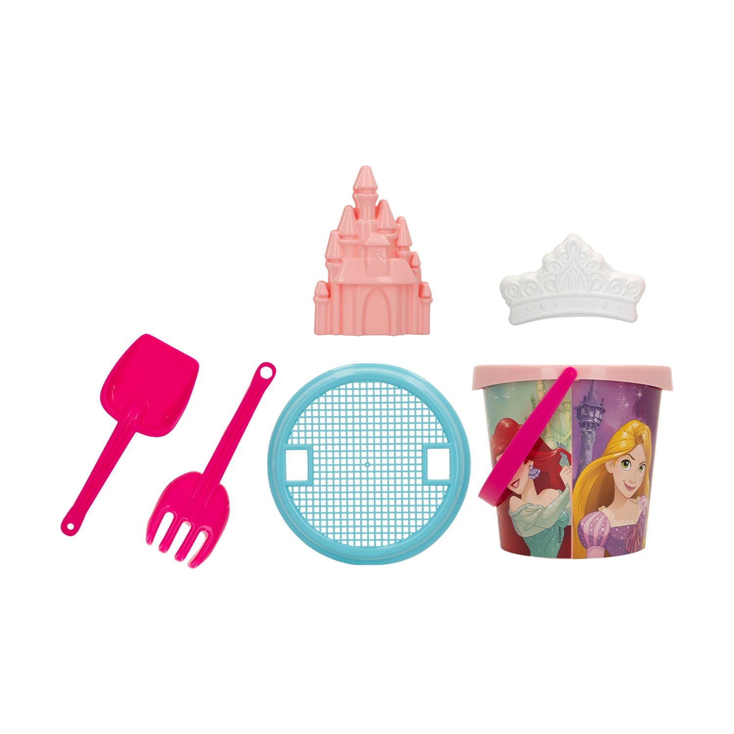 Disney Princess Strandset, 18 cm Hink, 6 delar
