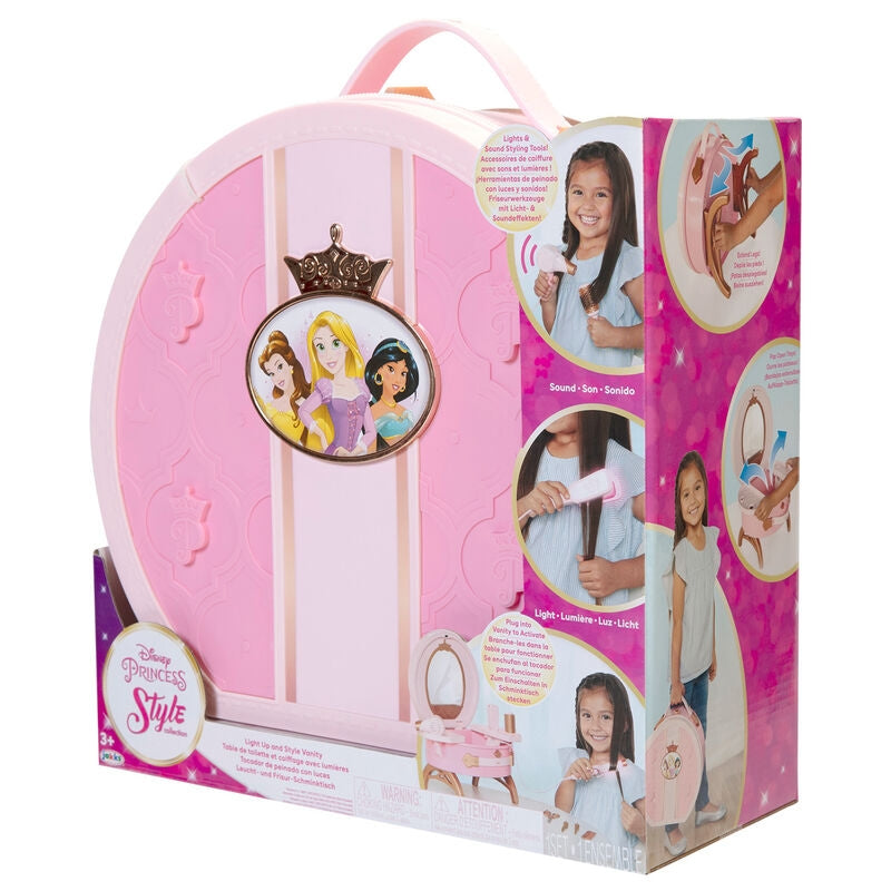 Disney Princess Travel Dresser Set med 3 förvaringsfack