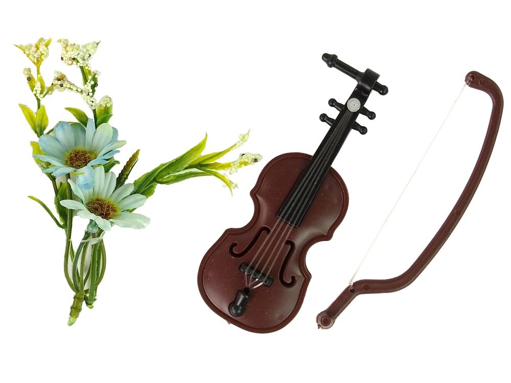 Emily Doll Set: Violin, blomster og modesjov for børn