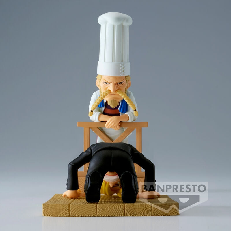Ett stycke WCF Sanji & Zeff samlarfigurer, 8 cm set