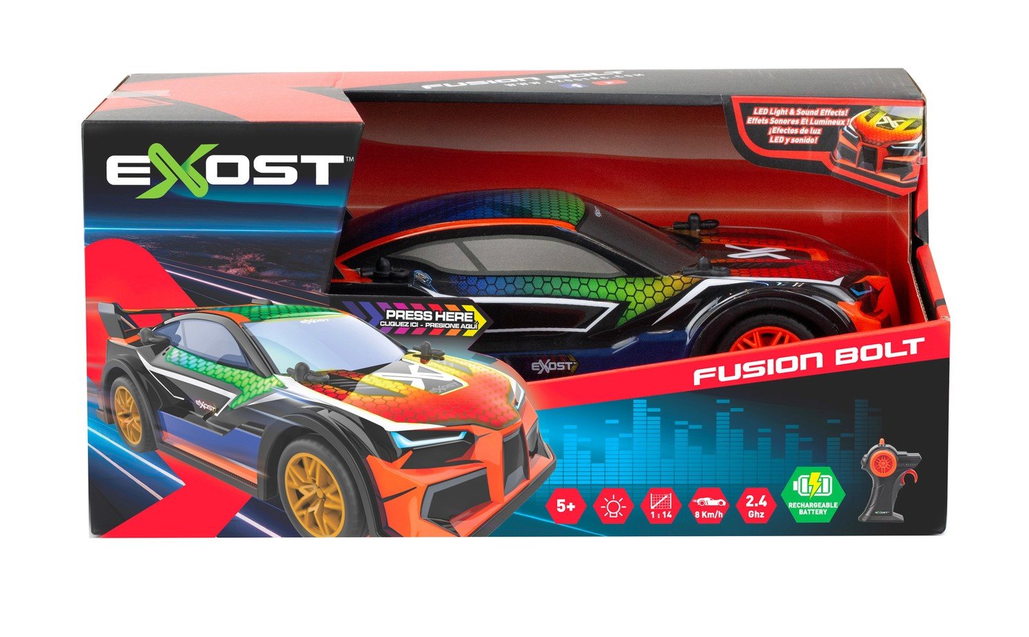 Exost Radio Control Car Fusion Bolt, målestokk 1:14