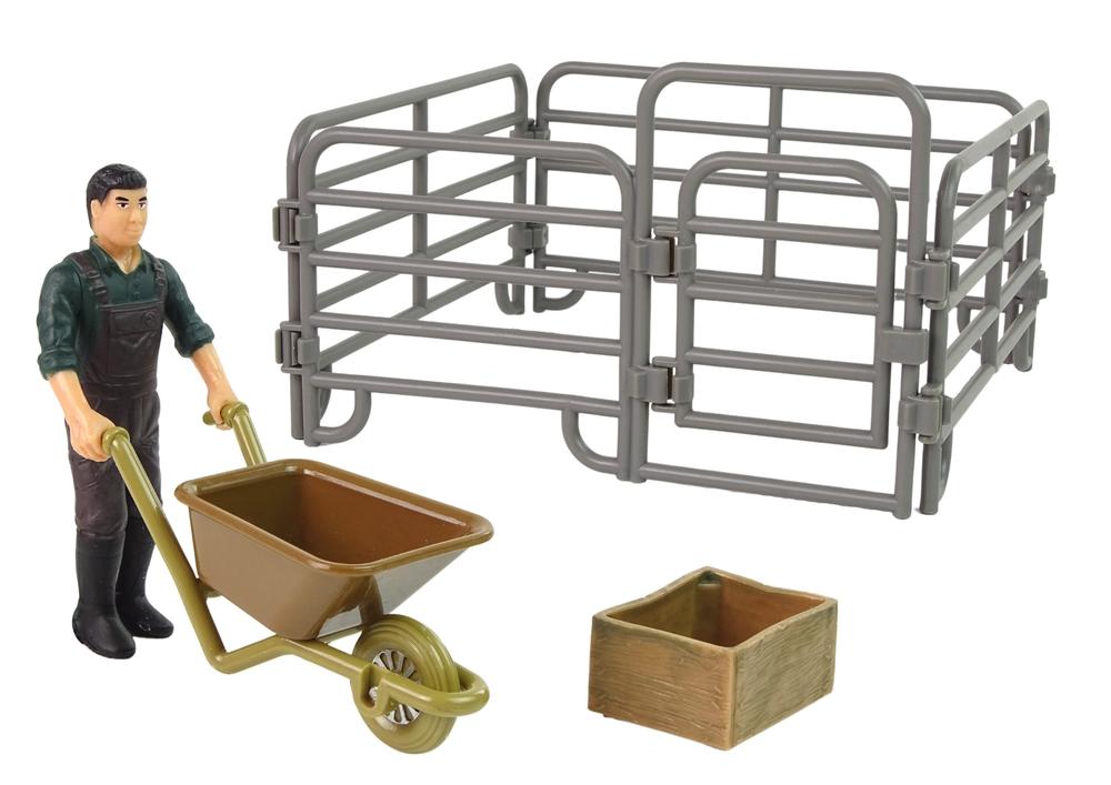 Farm Animal Figure Set: Farmer, Birds &amp; More for Kids