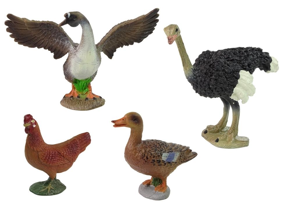 Farm Animal Figure Set: Farmer, Birds &amp; More for Kids