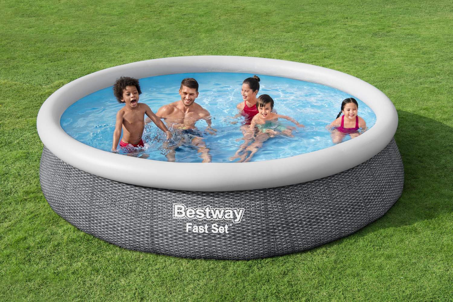 Fast Set Pool Grey Pool Set 366 X 76 Cm