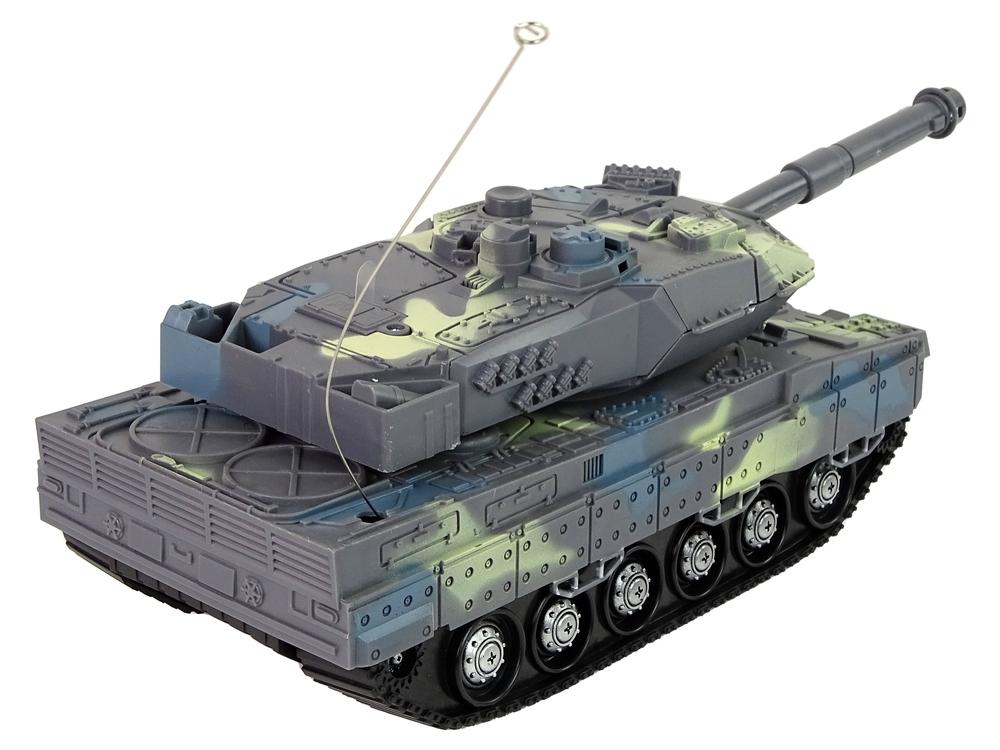 Fjärrkontroll militär tank med LED och ljud