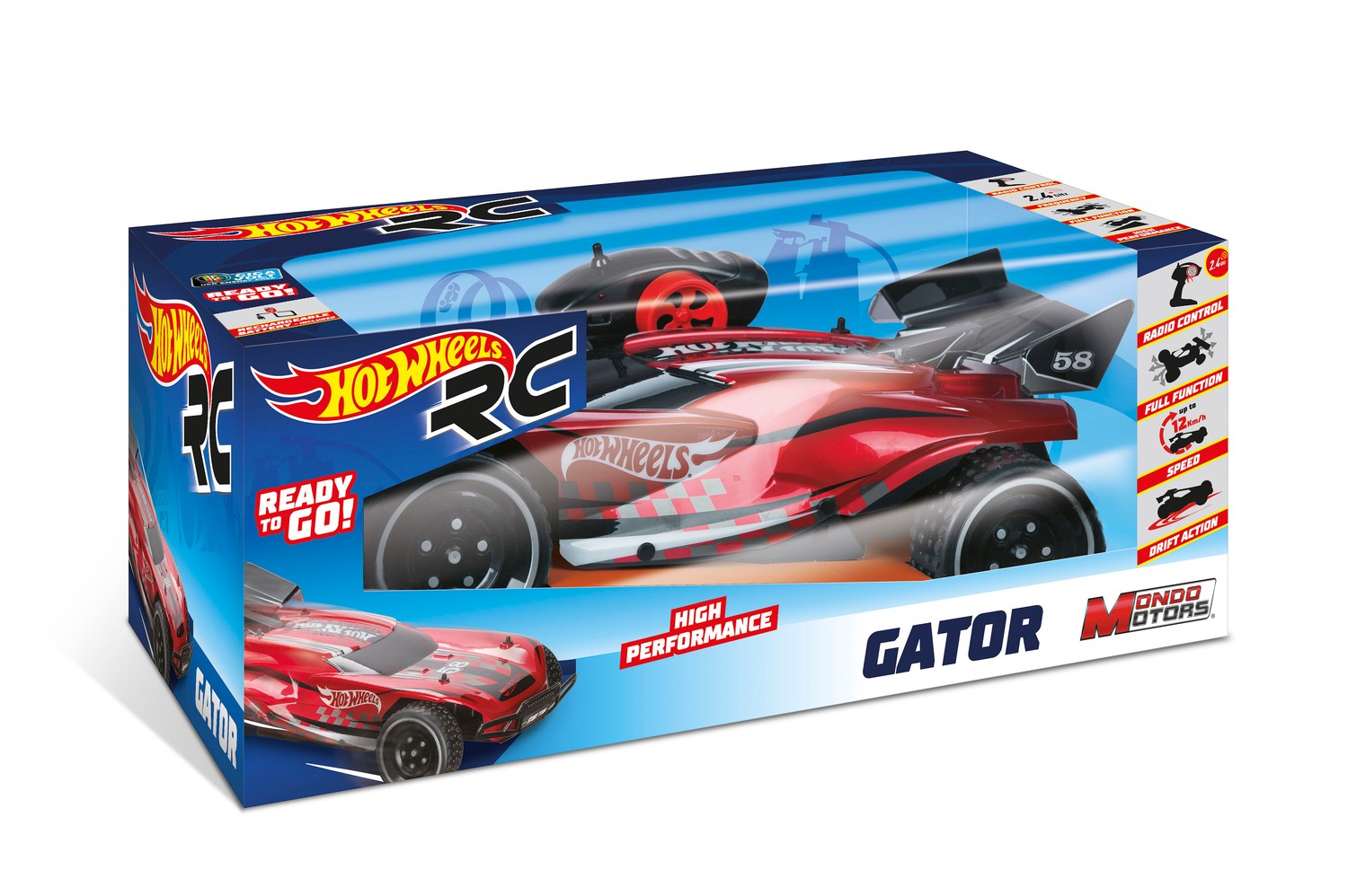 Fjärrstyrd bil 1:10, Stunt & Drift, 12 km/h hastighet