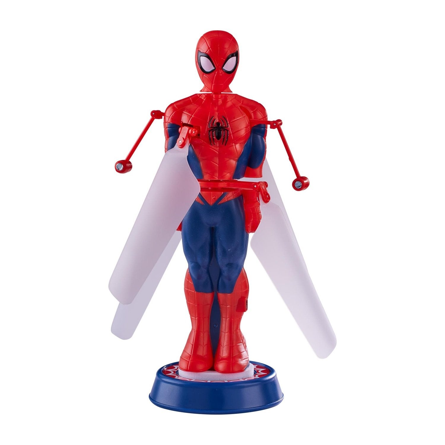 Flygende helter svever og spinner Spider-Man