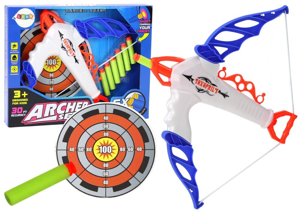 Foam Dart Bow Set: 6 sugepiler og mål for barn