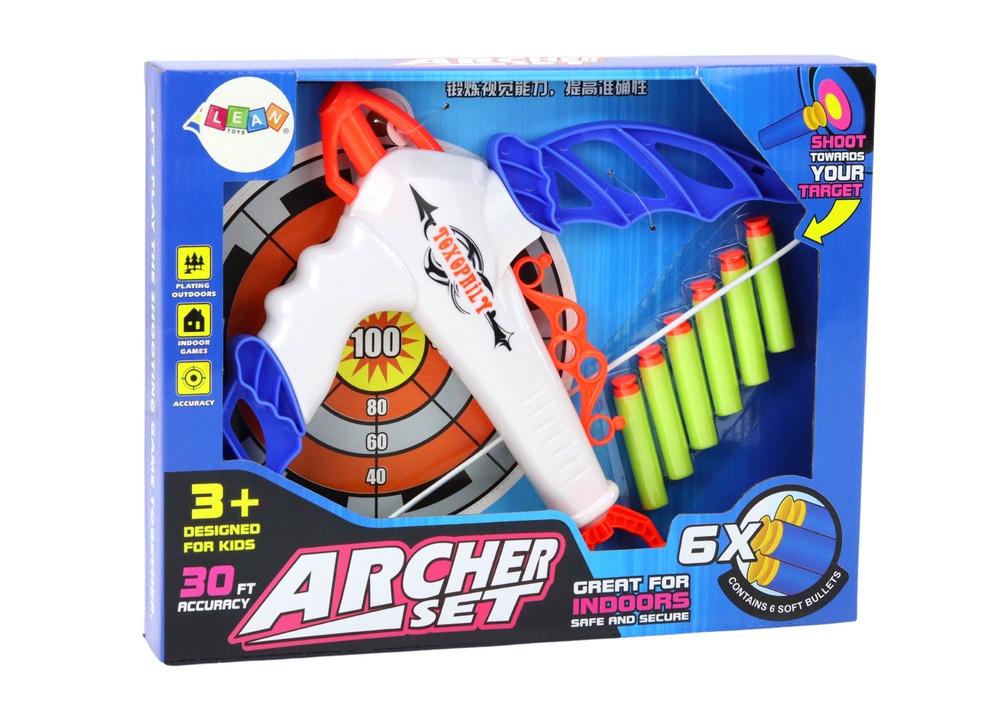 Foam Dart Bow Set: 6 sugepiler og mål for barn