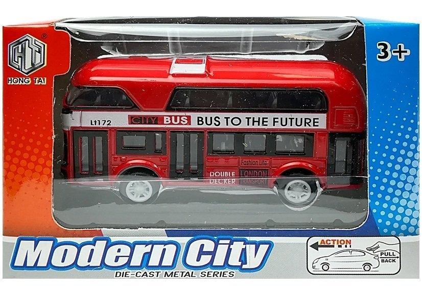 Färgglada Stacking Drive Bus Set - 4 realistiska modeller