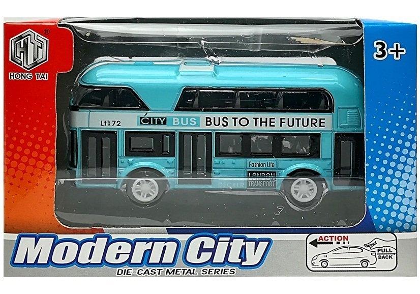 Färgglada Stacking Drive Bus Set - 4 realistiska modeller