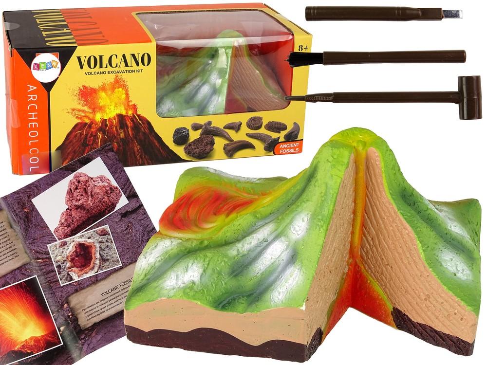 Forhistoriske skatter: Volcano Excavation Kit for barn