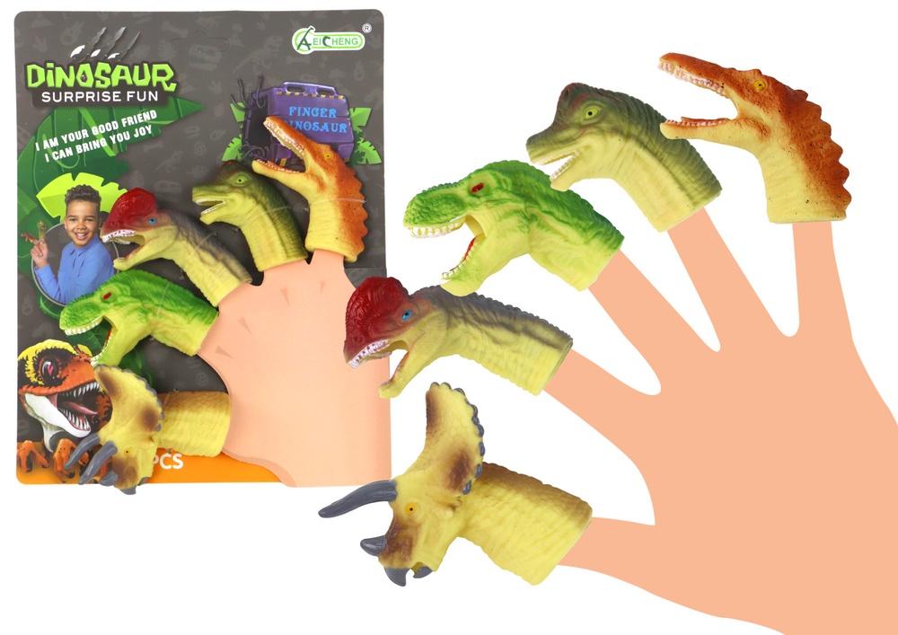 Forhistorisk moro: Fingerdukker av gummi dinosaur for barn