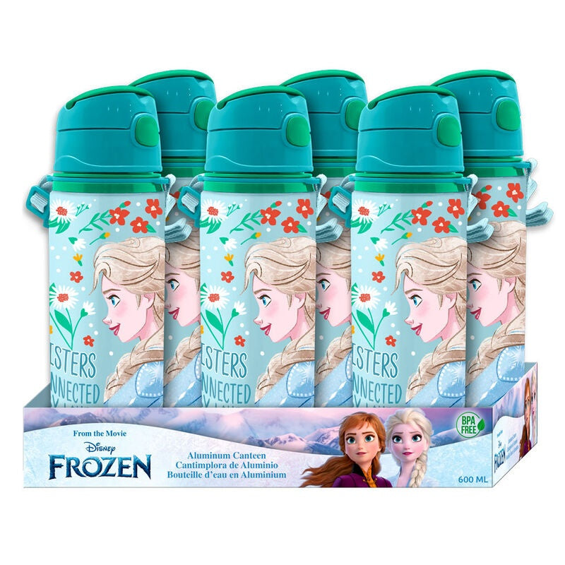 Fryst vattenflaska av aluminium 600 ml, BPA-fri, lätt