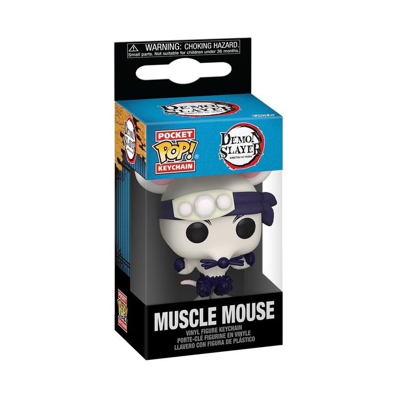 Funko pop! Nøglering: Demon Slayer - Muscle Mouse, 10 Cm