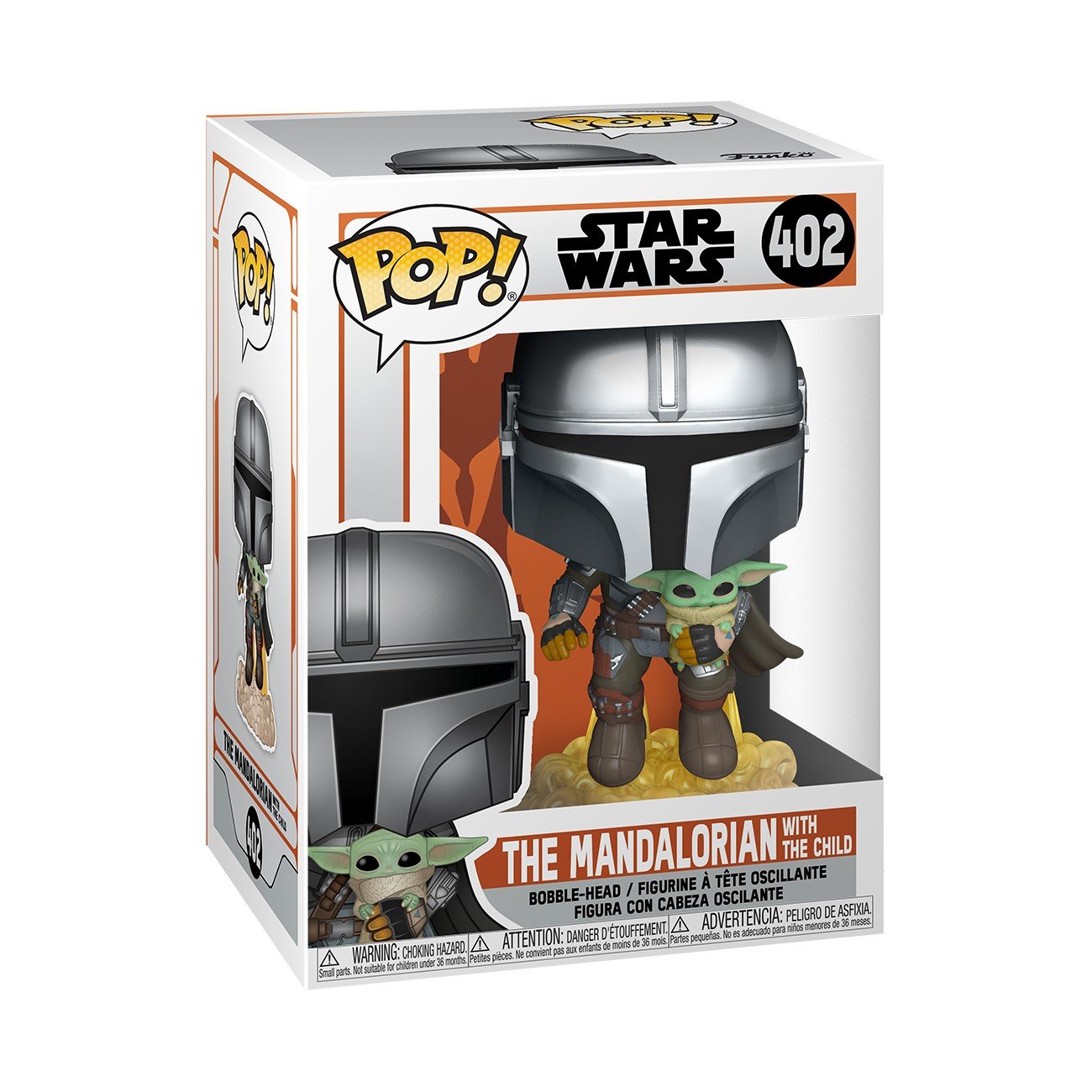 Funko pop! Vinylfigur: Star Wars: The Mandalorian Flying W/Jet