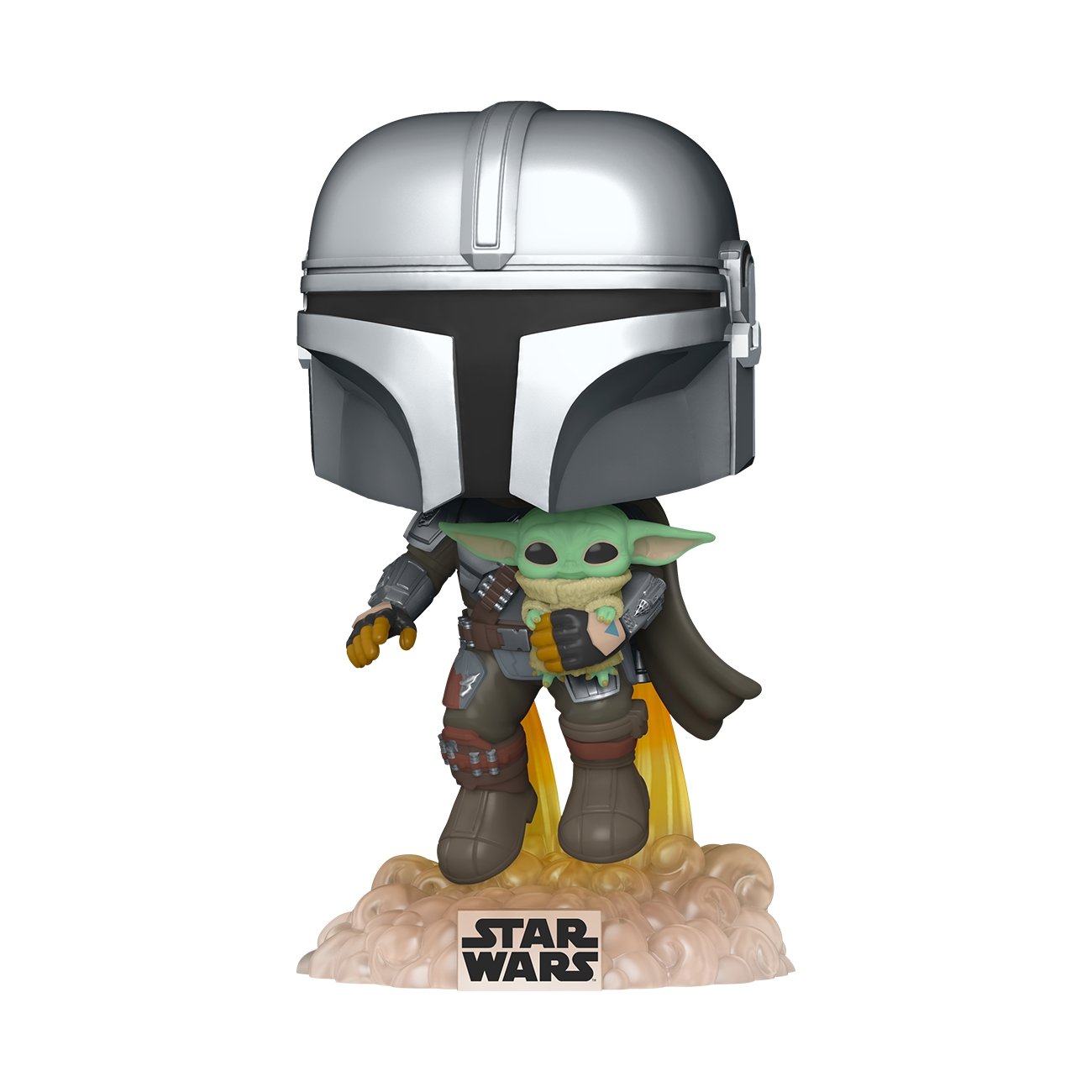 Funko pop! Vinylfigur: Star Wars: The Mandalorian Flying W/Jet