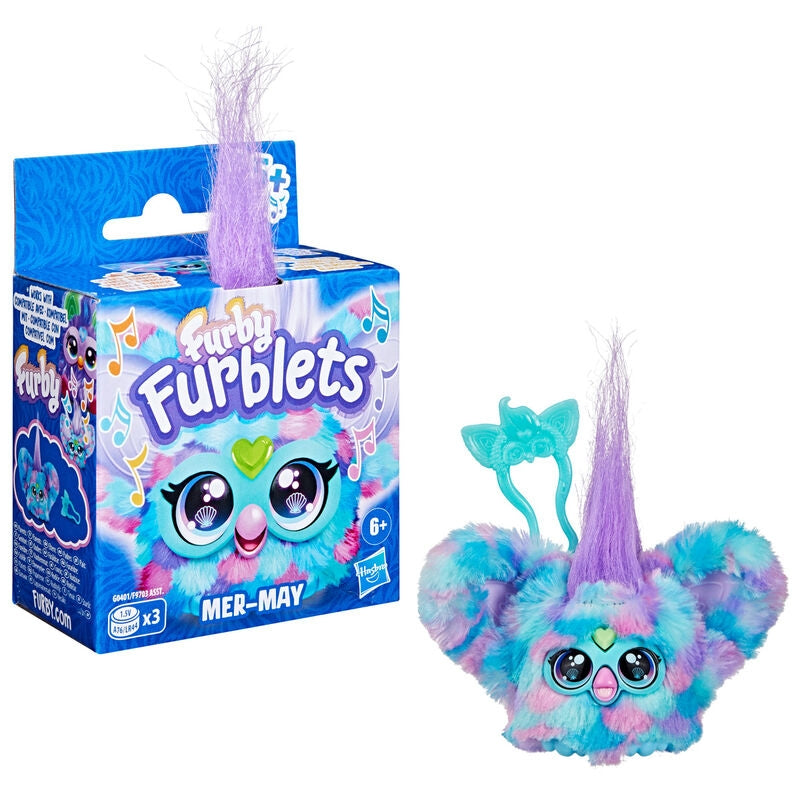 Furby minileksak med interaktiva funktioner och färgglad design