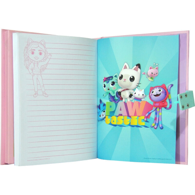 Gabby's Dollhouse Secret Diary med ljudeffekter och klistermärken