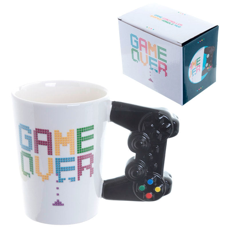 Game Over Controller Handle Mugg, 11 oz Gaming Coffee Cup