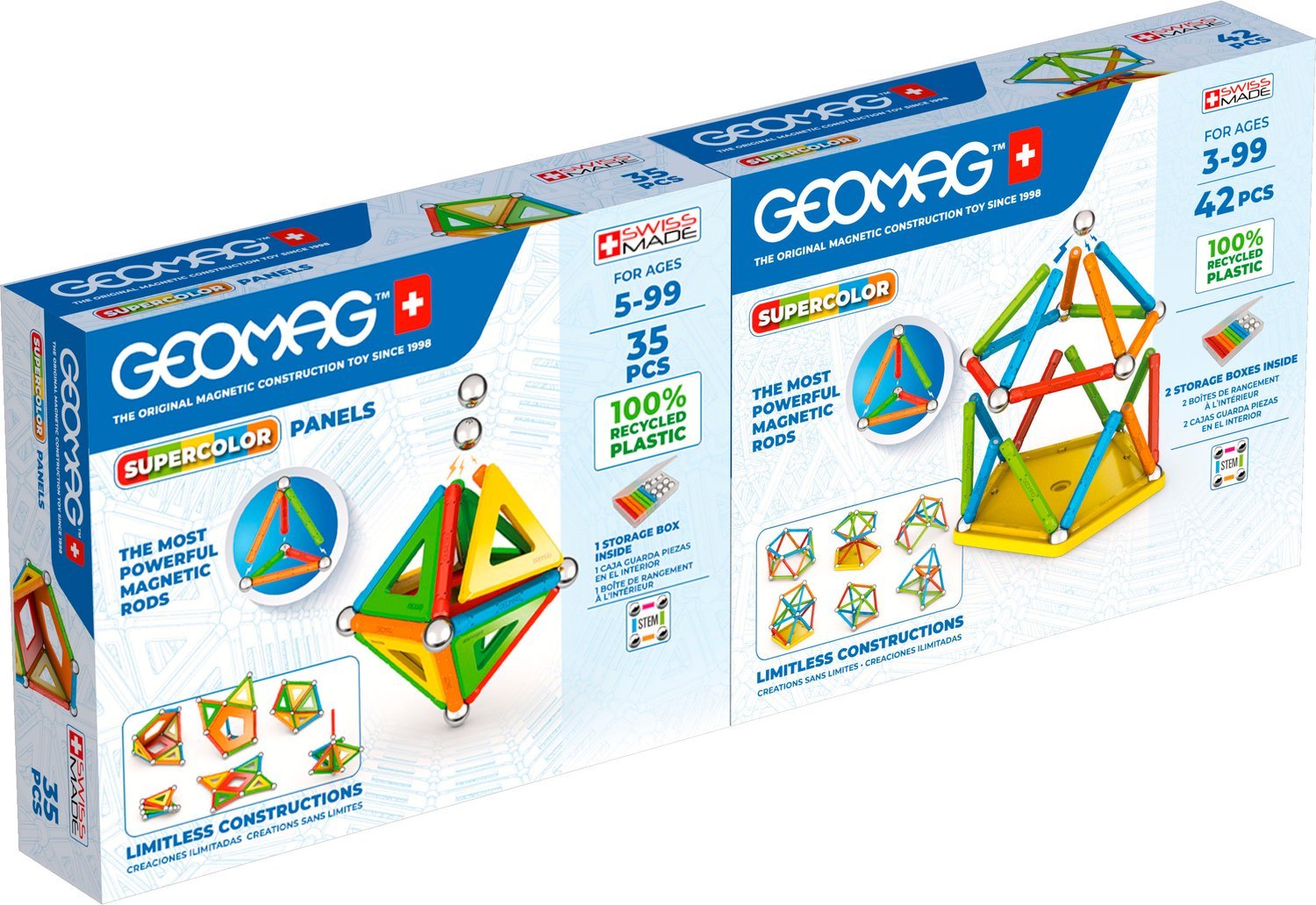 Geomag Bundle Supercolor Double Pack 77 deler