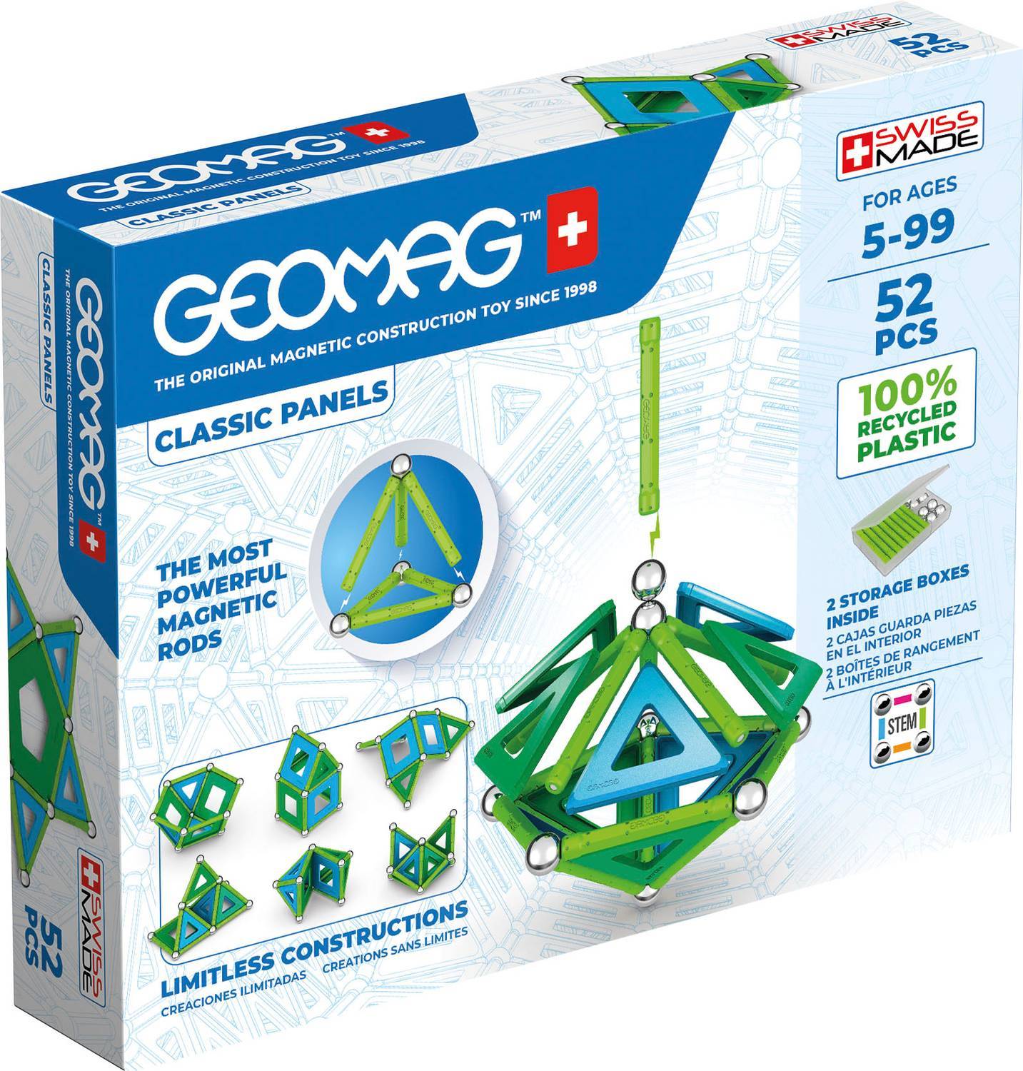 Geomag Classic Panels 52 deler