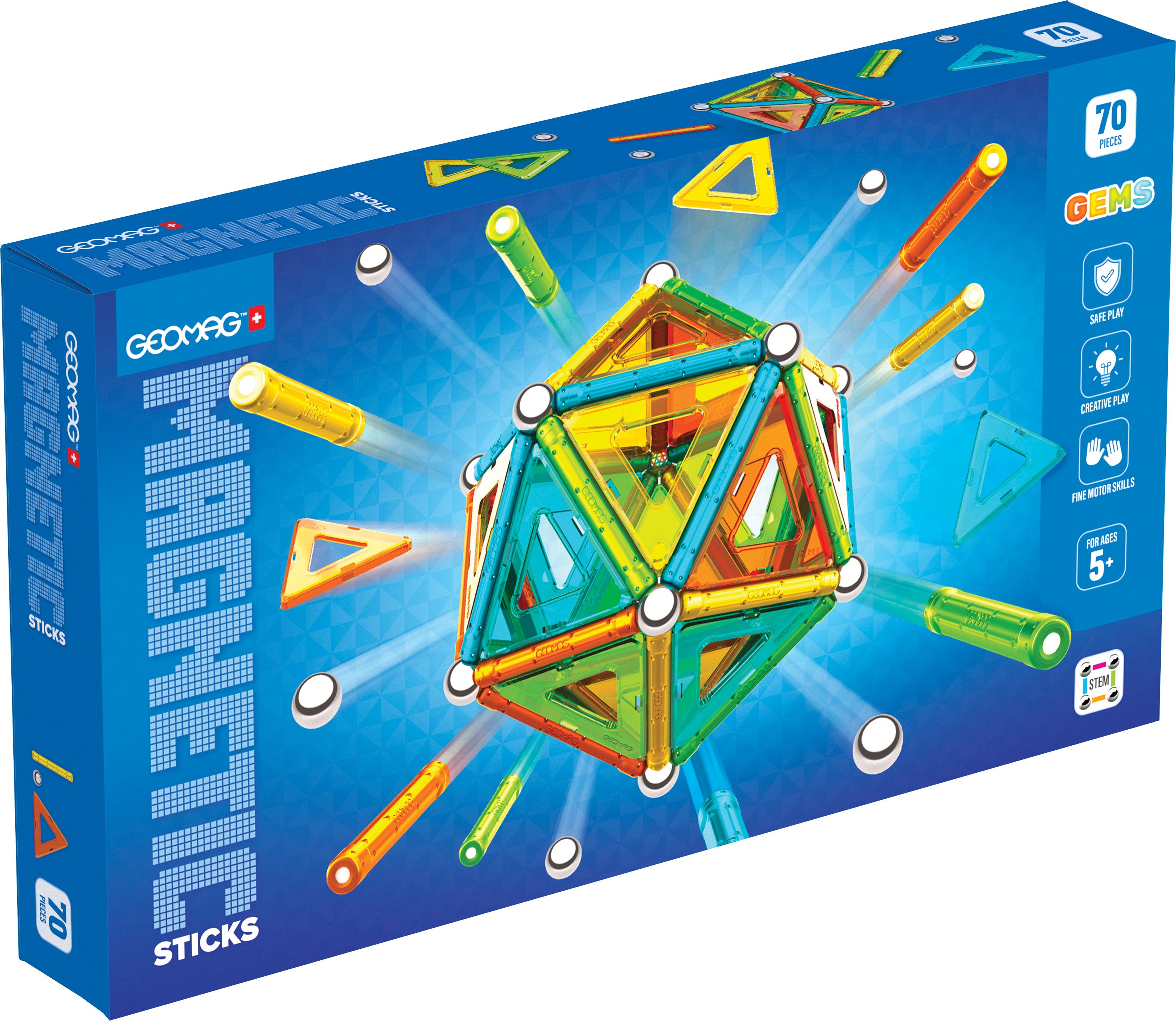 Geomag Gems Magnetiskt Byggset 70 Delar