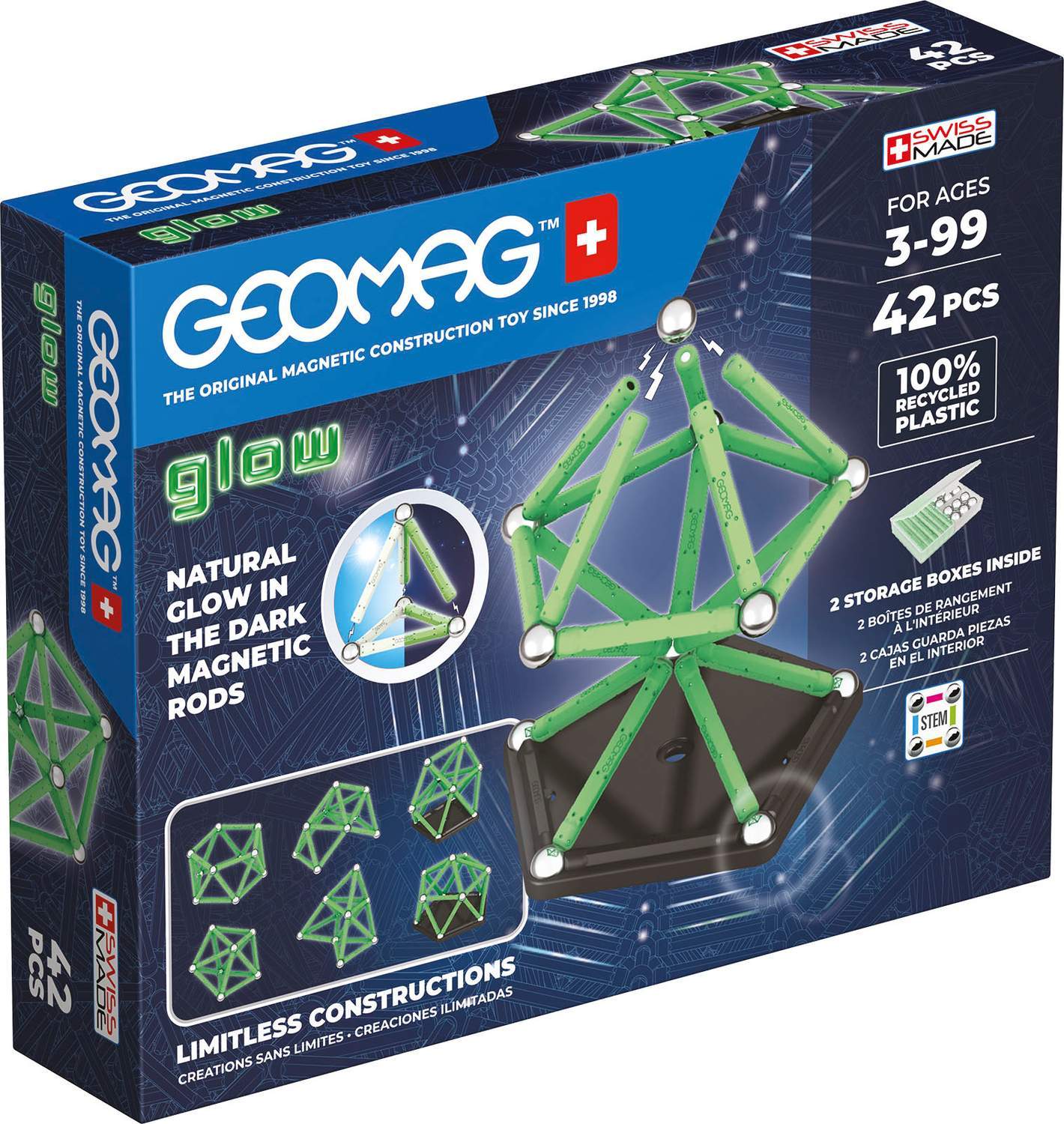 Geomag Glow byggesæt 42 dele