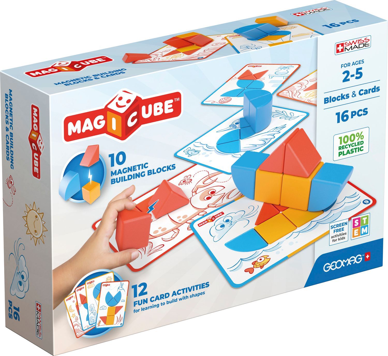 Geomag Magicube Byggklossar Och Kort 16 Delar