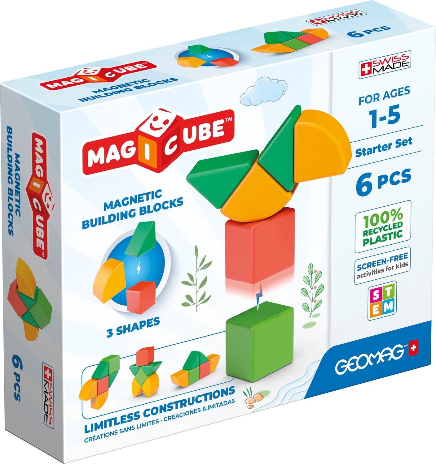 Geomag Magicube Re Shapes Startsett 6 deler