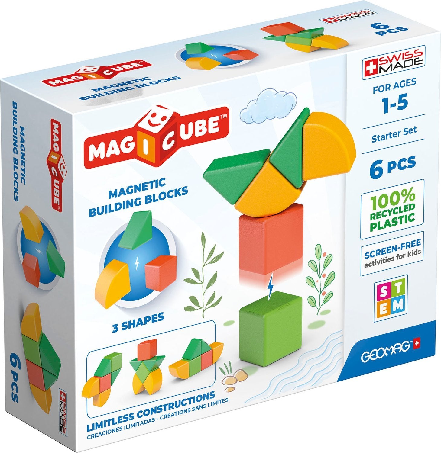 Geomag Magicube Startsett 6 deler