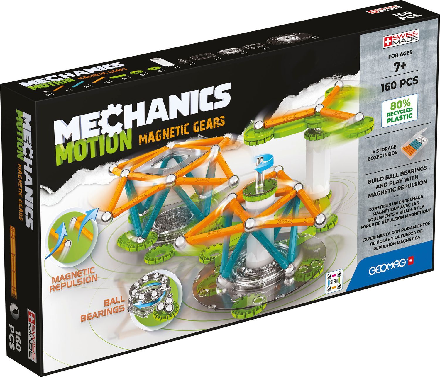 Geomag Mechanics Motion Gear 3 Stk 160 Deler