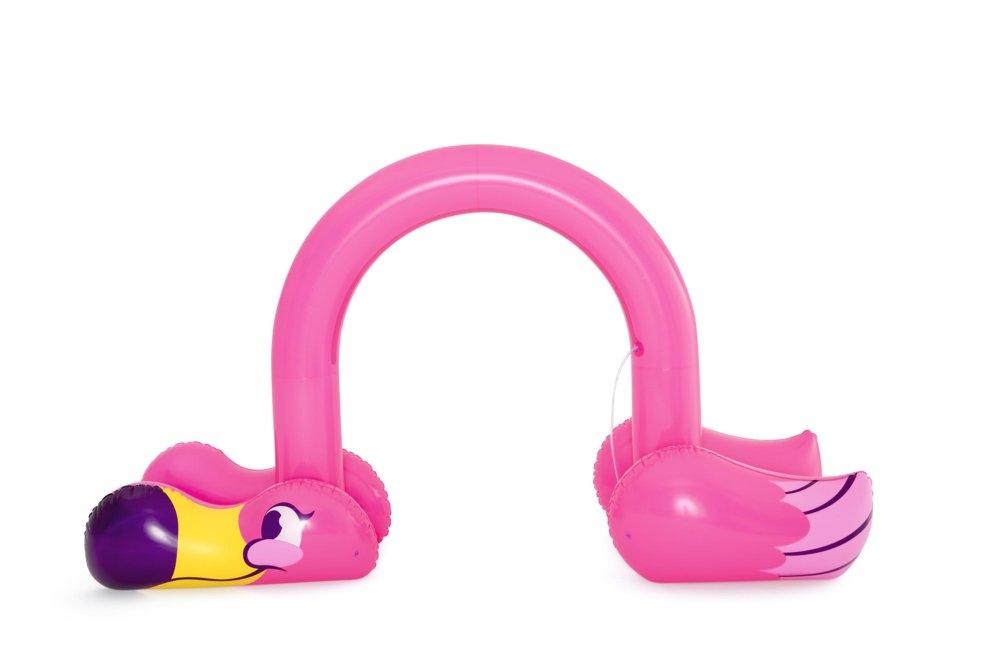 Giant Flamingo oppblåsbar sprinkler for utendørs moro