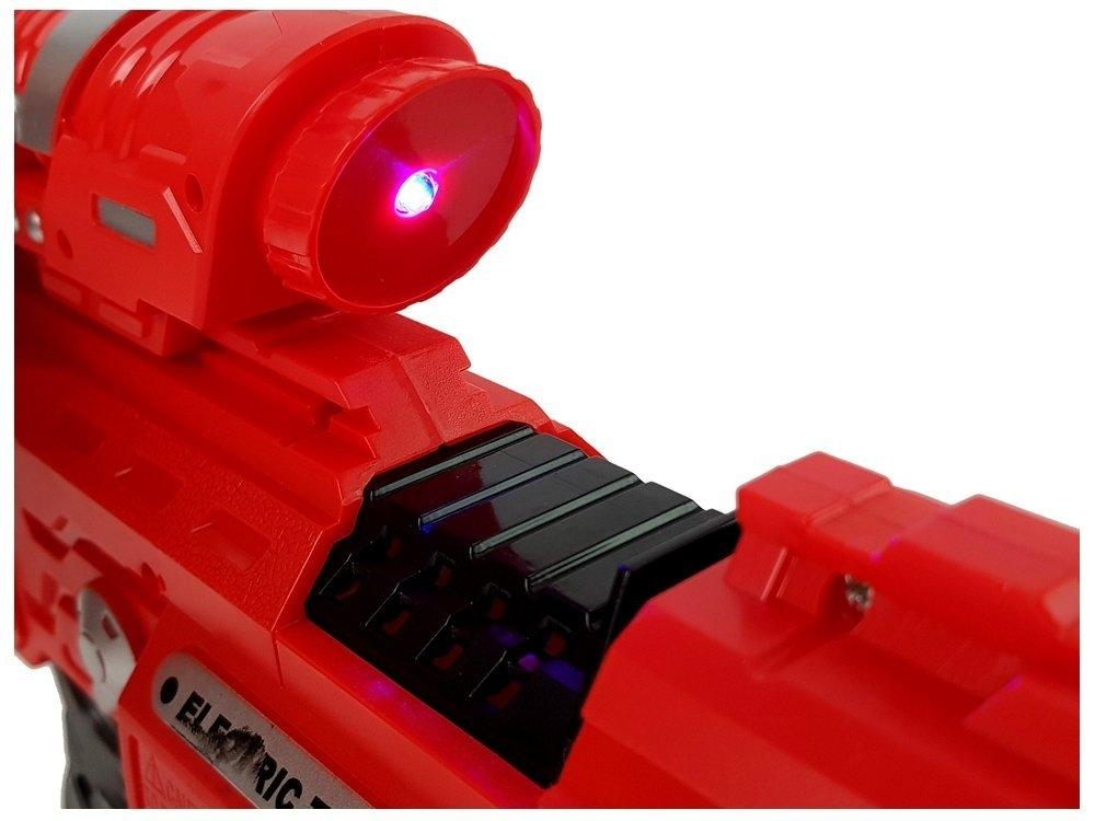 Glow-in-the-Dark skumpistol med laser, lyd, 45 m rækkevidde