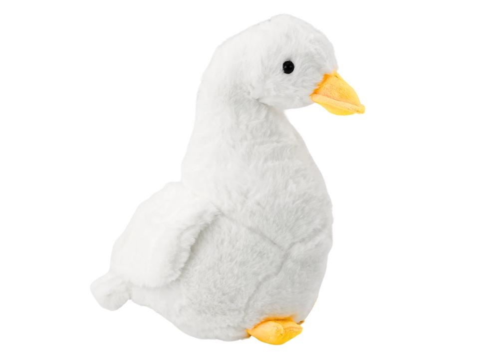 Koselig 40 cm White Goose Plush Toy - Myk og bedårende dekor