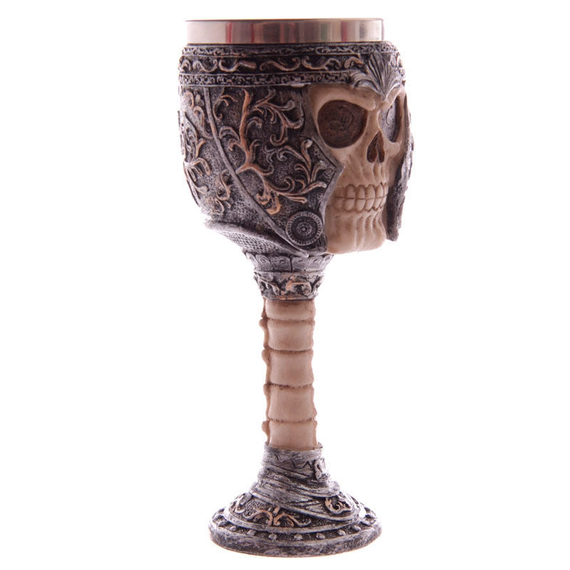 Gothic Skull Warrior Goblet för drinkar och inredning