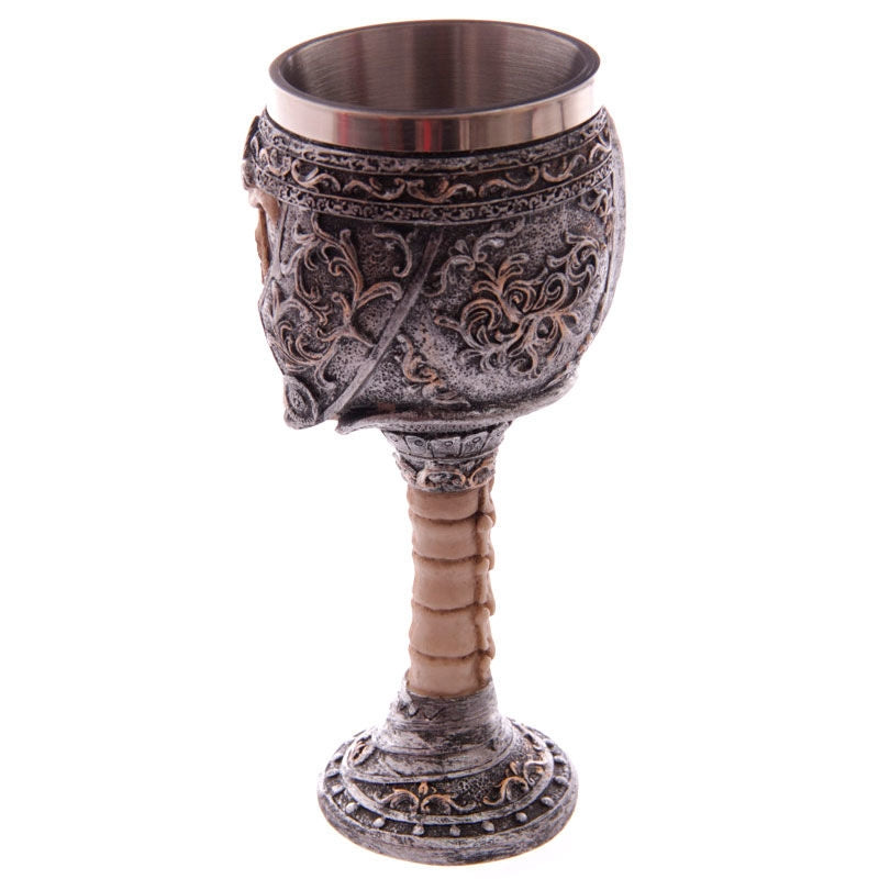 Gothic Skull Warrior Goblet för drinkar och inredning