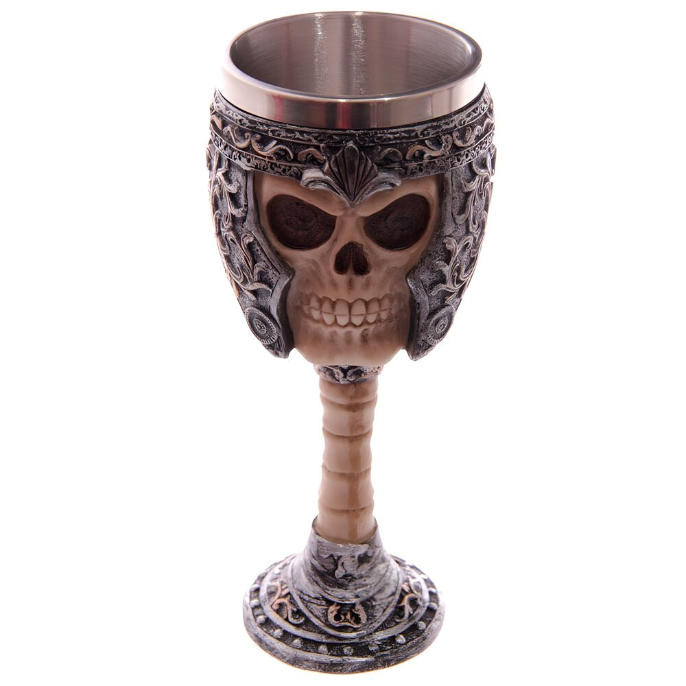 Gothic Skull Warrior Goblet för drinkar och inredning