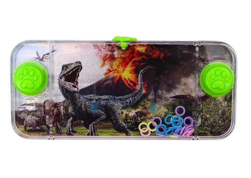 Green Dino Water Arcade: Dyktig Carnotaurus Ring Toss Fun