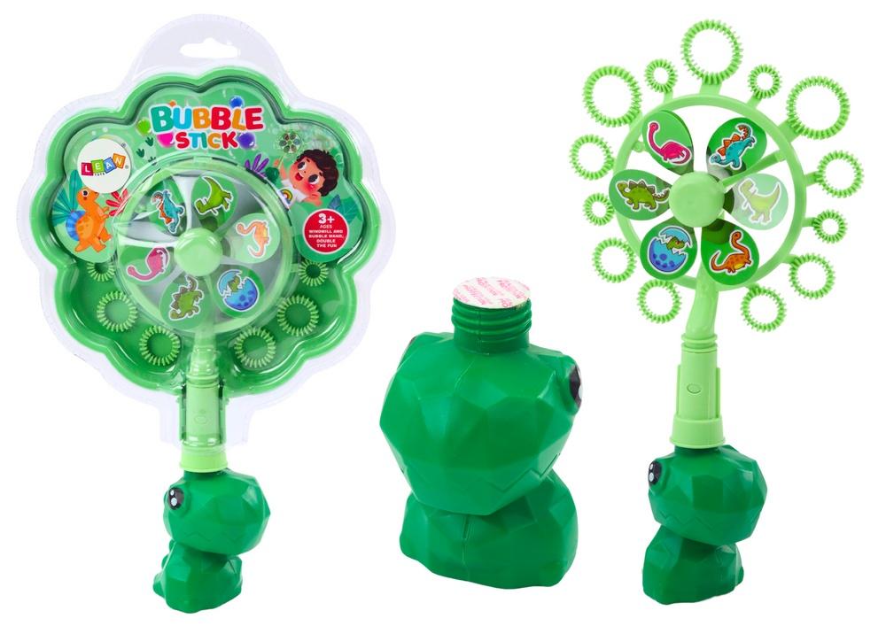 Green Dinosaur Bubble Pinwheel: Magisk såpeboble moro!